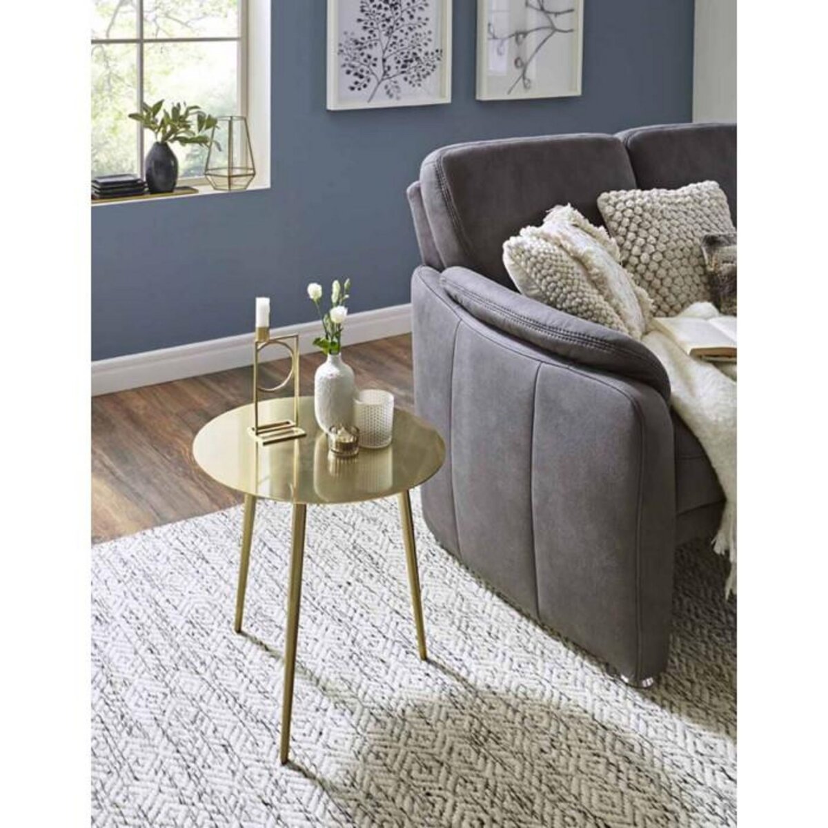 Paris Prix Table d'Appoint Design  Naomi  45cm Or