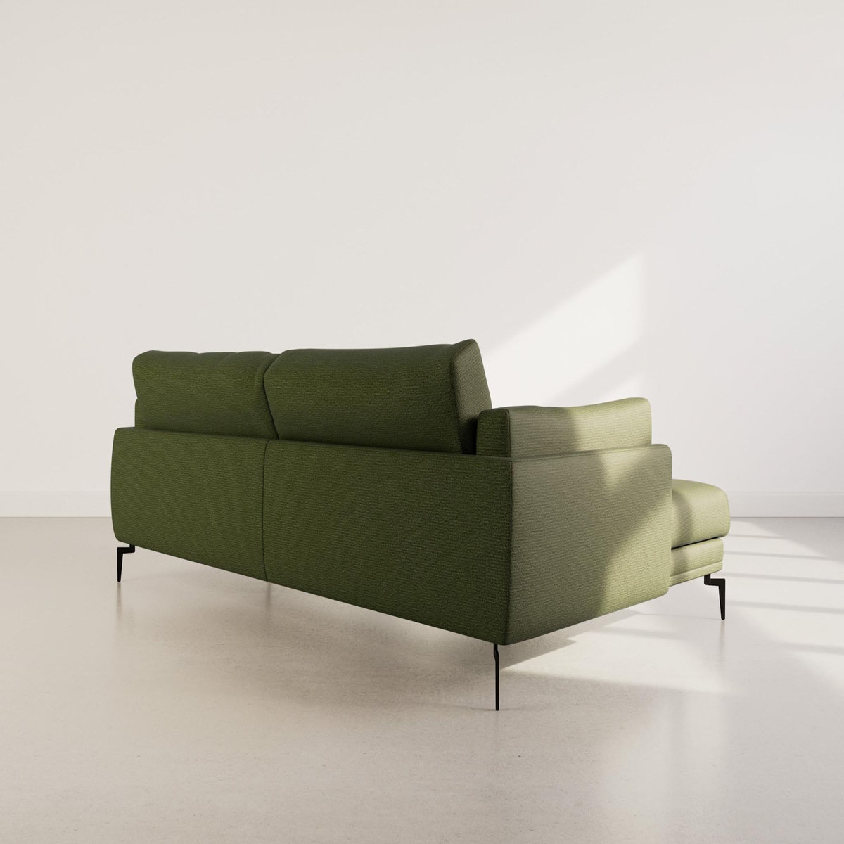 LISA DESIGN Carlos - canapé d'angle gauche 4 places ultra moelleux en tissu texturé