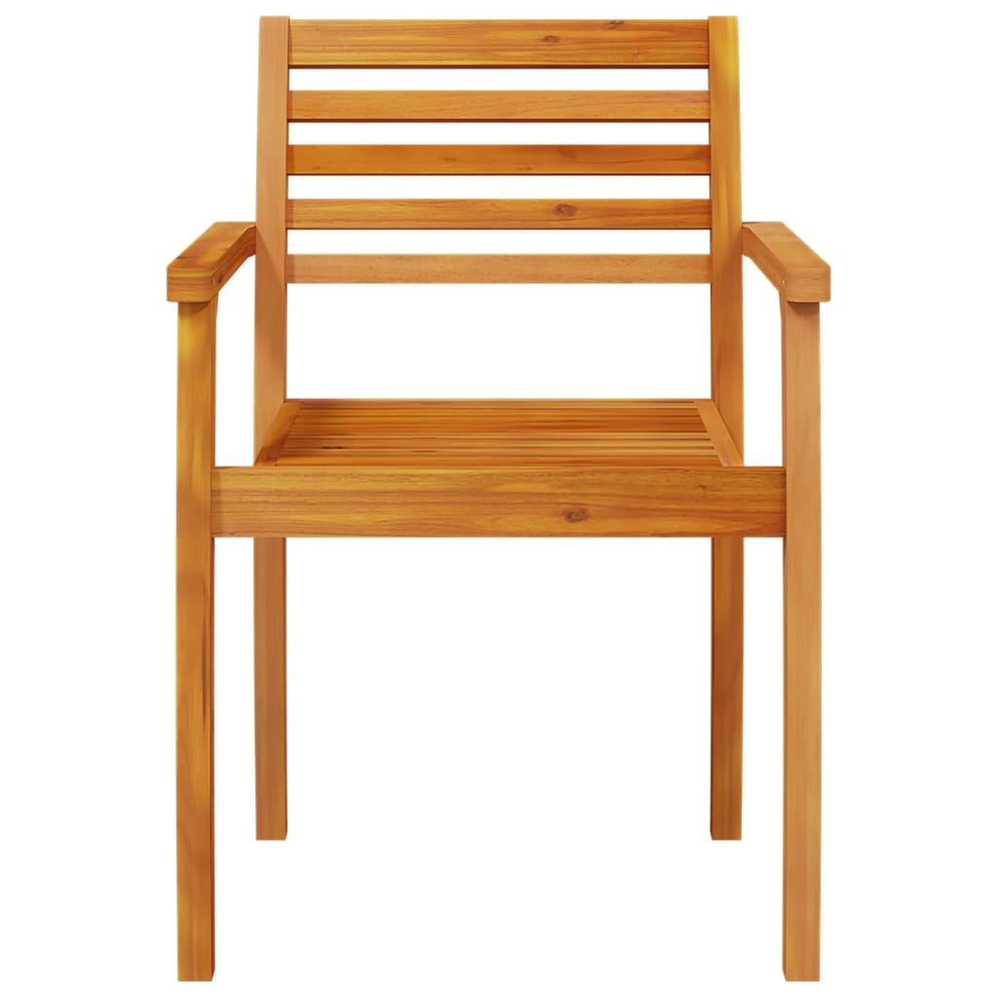 Voir la diapositive 5 : VIDAXL Chaises de jardin lot de 8 59x55x85 bois massif d'acacia