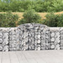 Voir la diapositive 1 : VIDAXL Paniers a gabions arques 13 pcs 300x50x100/120 cm fer galvanise