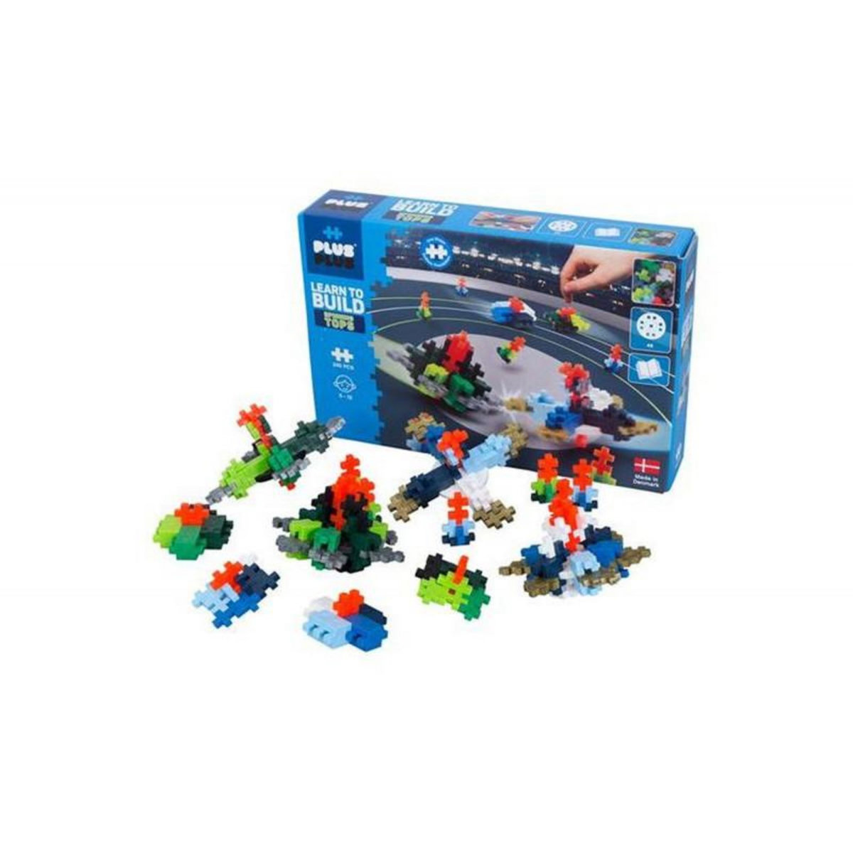PlusPlus Jeu de construction Plus Plus Kit Découverte Toupies 240 pièces