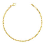 L'ATELIER D'AZUR Bracelet Or Jaune Maille Palmier - Femme