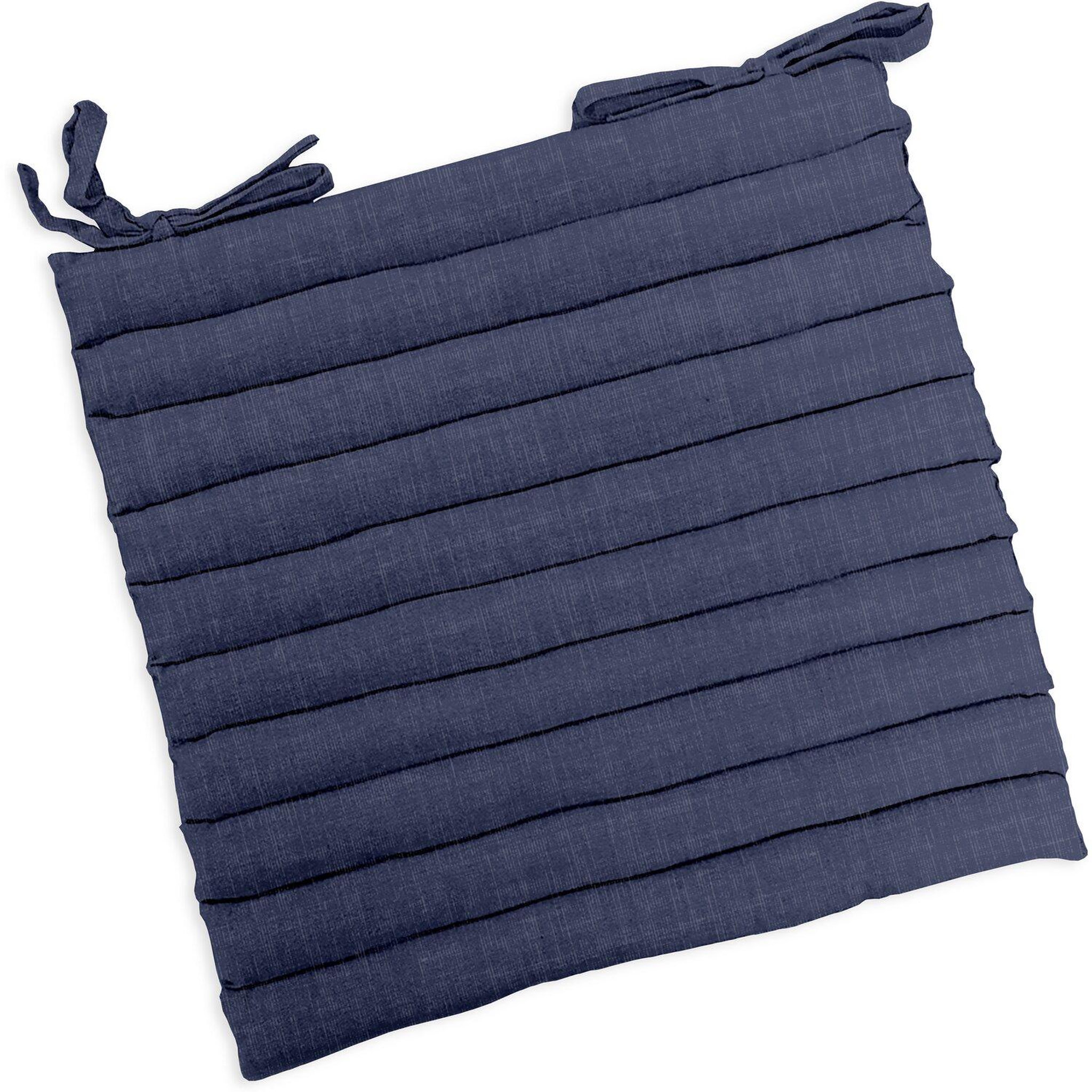 Voir la diapositive 1 : Home collection Assise roulée 100%coton finition chambray cabane de la plage