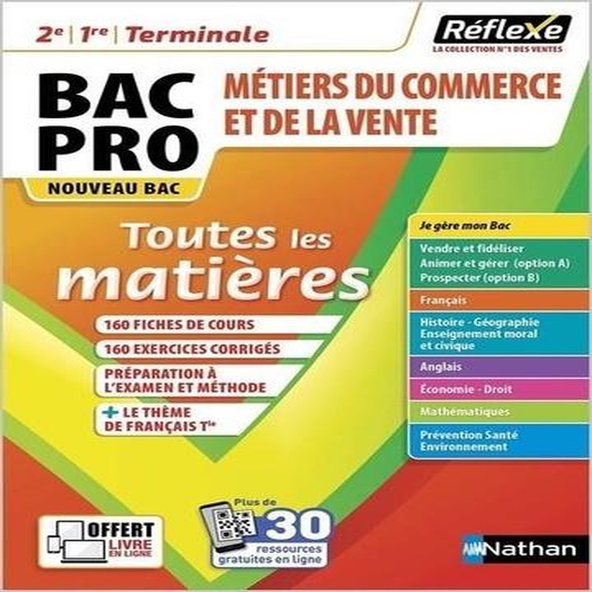 TOUTES LES MATIERES 2ND, 1RE, TLE BAC PRO METIERS DU COMMERCE ET DE LA VENTE. EDITION 2021, Beddeleem Dominique