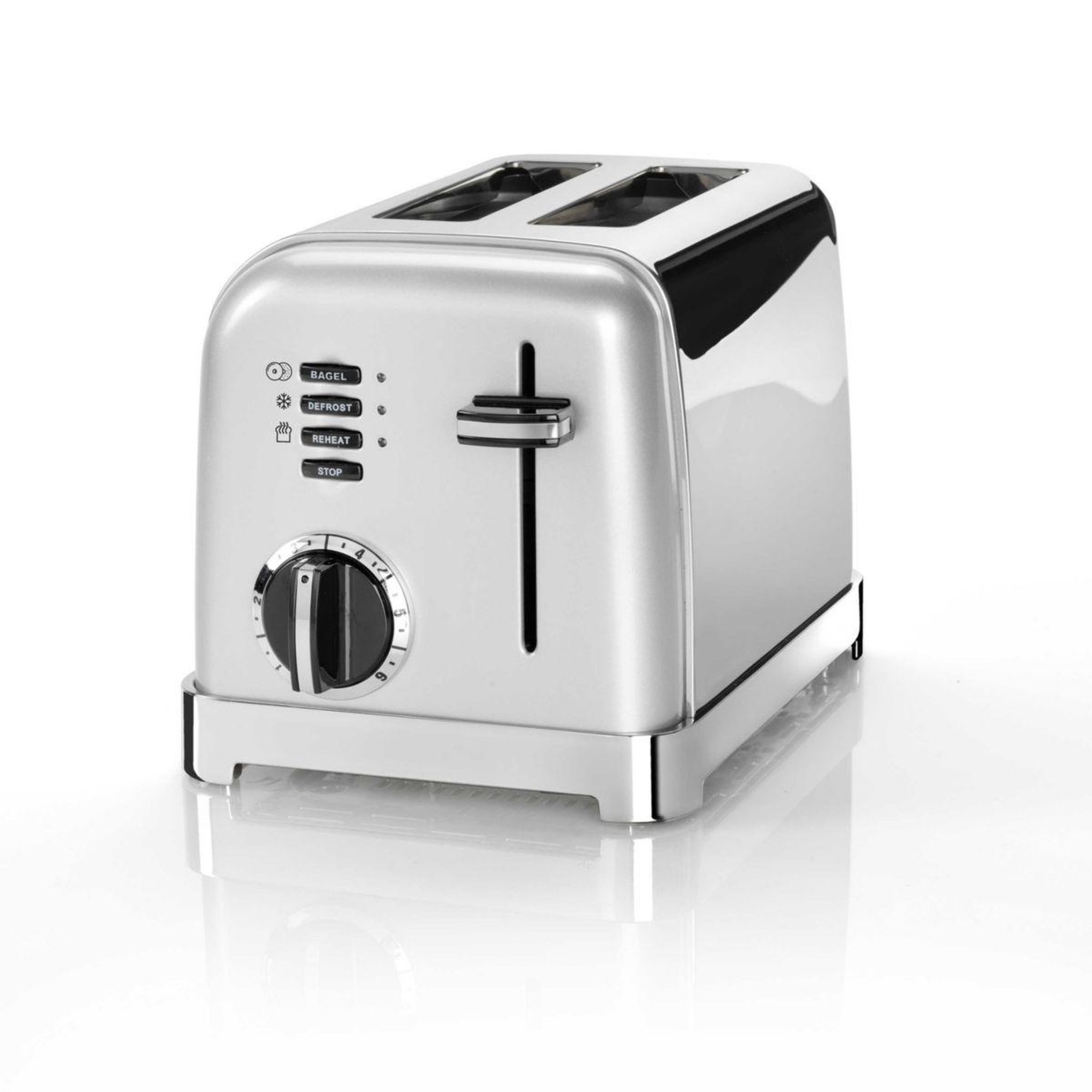 Cuisinart Grille-pain CPT160SE 2 tranches Vintage Gris perle