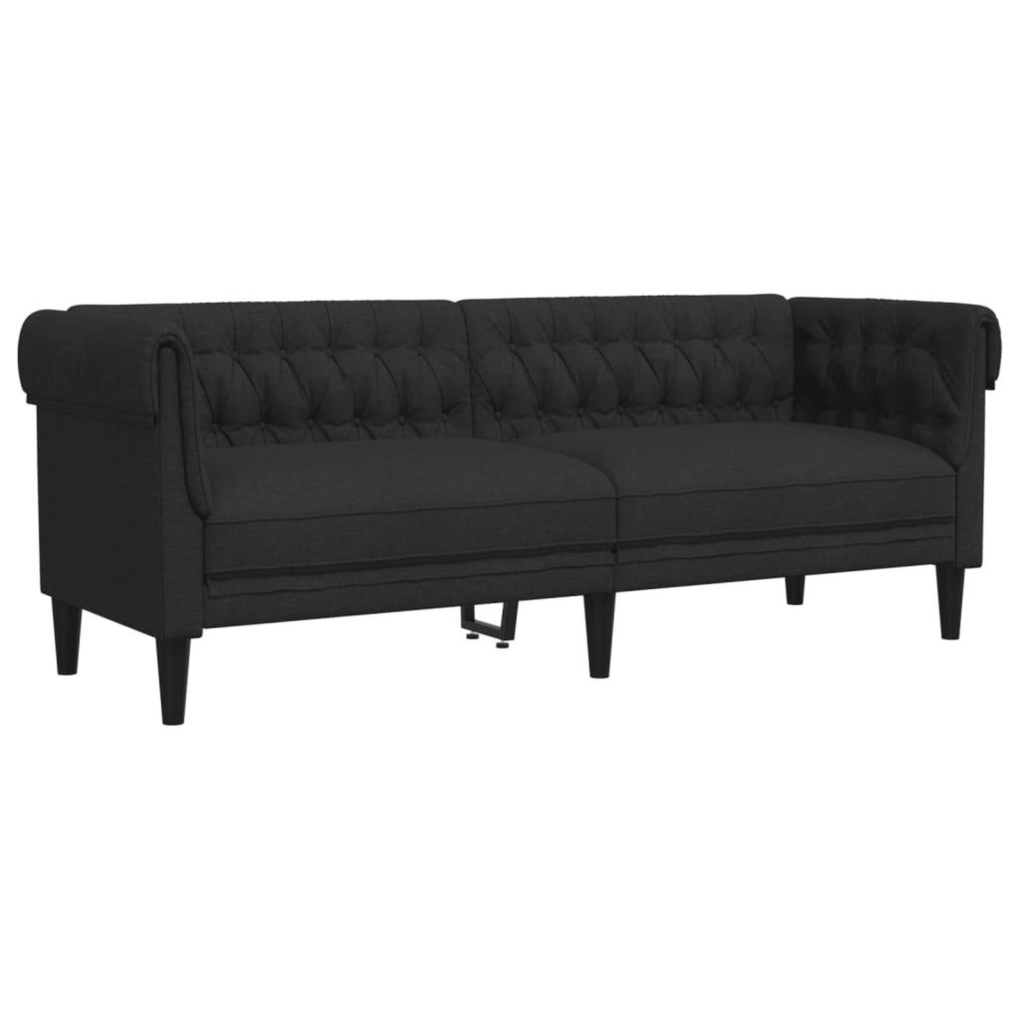 Voir la diapositive 5 : VIDAXL Ensemble de canapes 2 pcs noir tissu