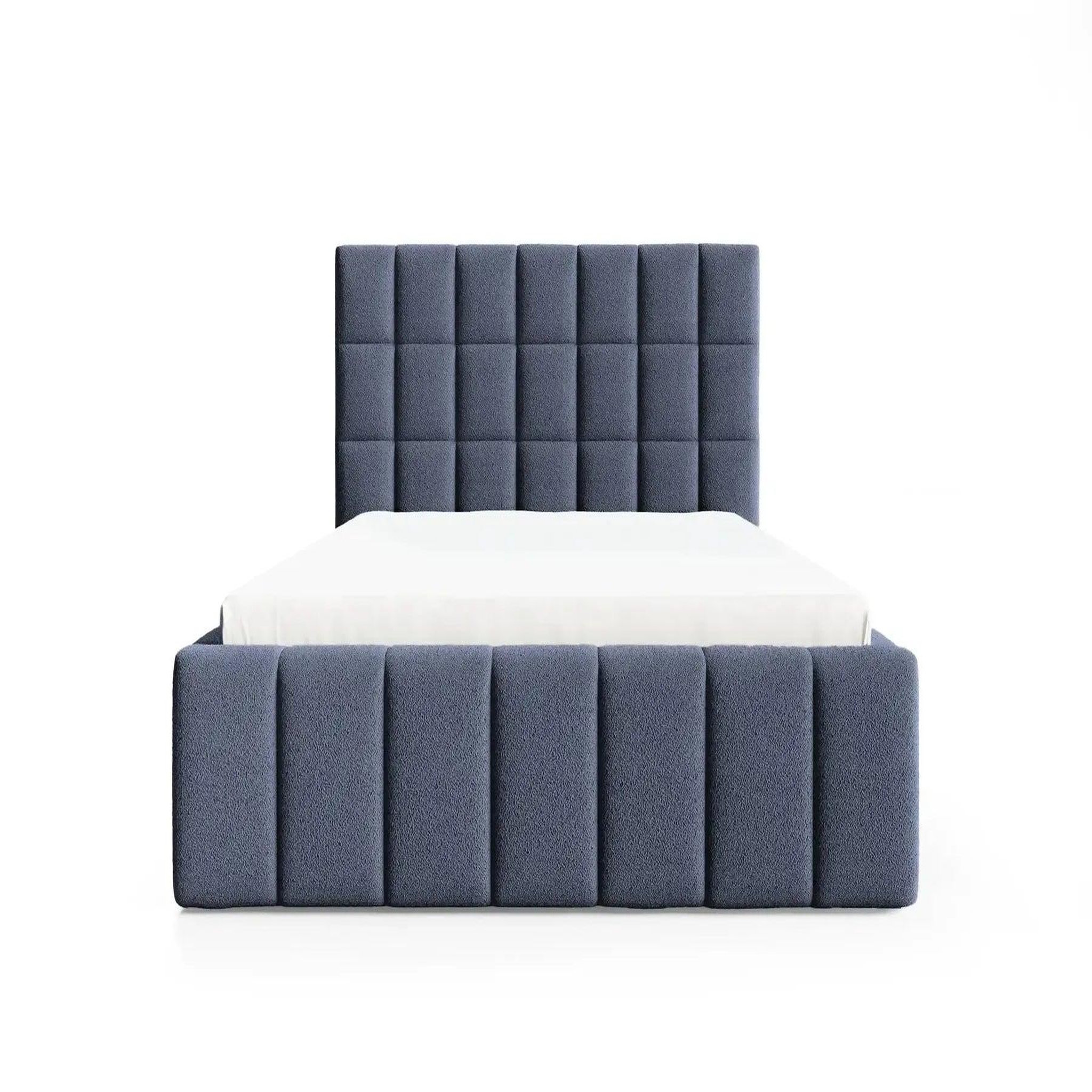 Voir la diapositive 1 : CASANOVA PARIS Florence - lit coffre tissu chenille