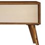 Voir la diapositive 5 : VIDAXL Meuble TV 140x30x40 cm bois massif