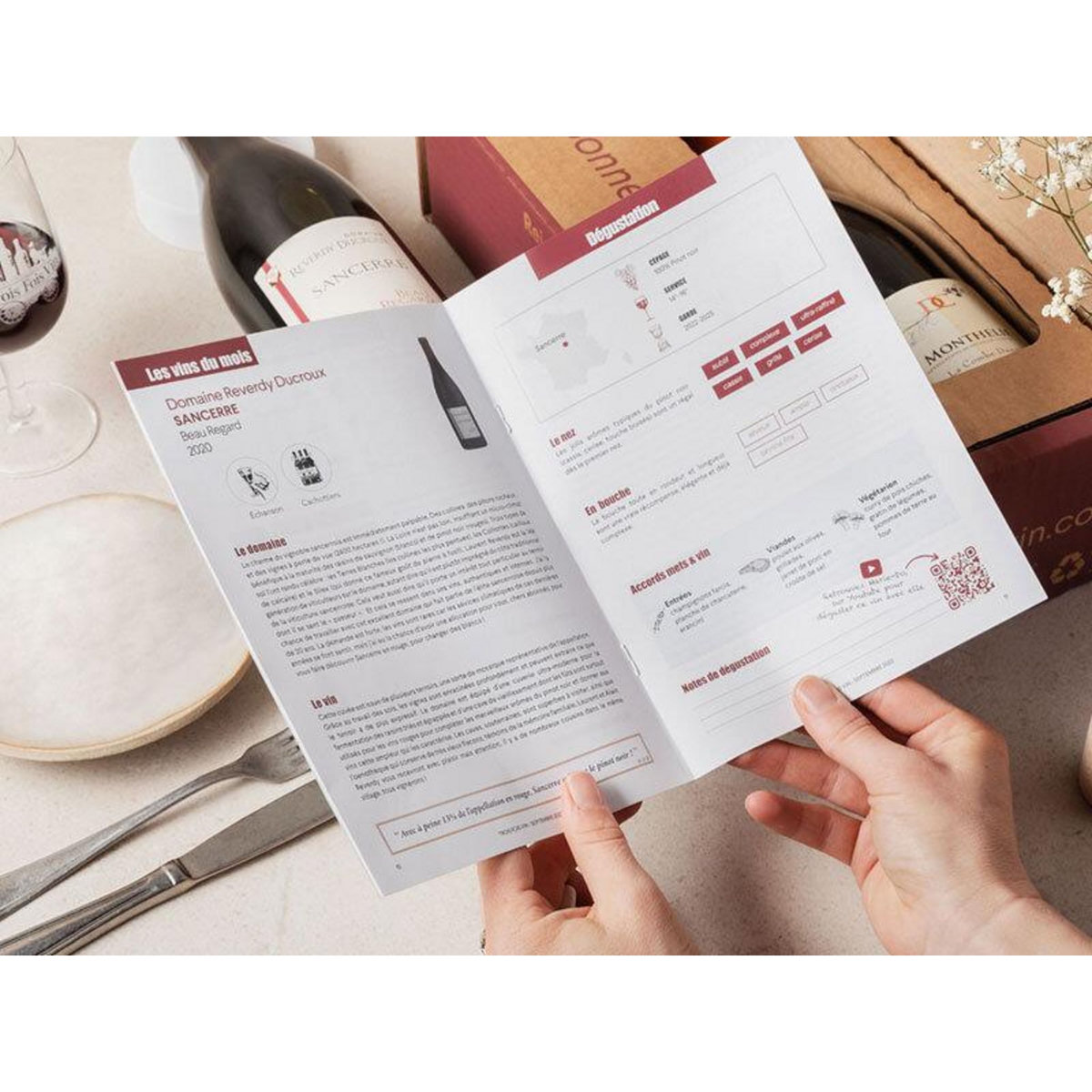 Smartbox Abonnement de 3 mois : 3 grands vins par mois et livret de dégustation - Coffret Cadeau Gastronomie