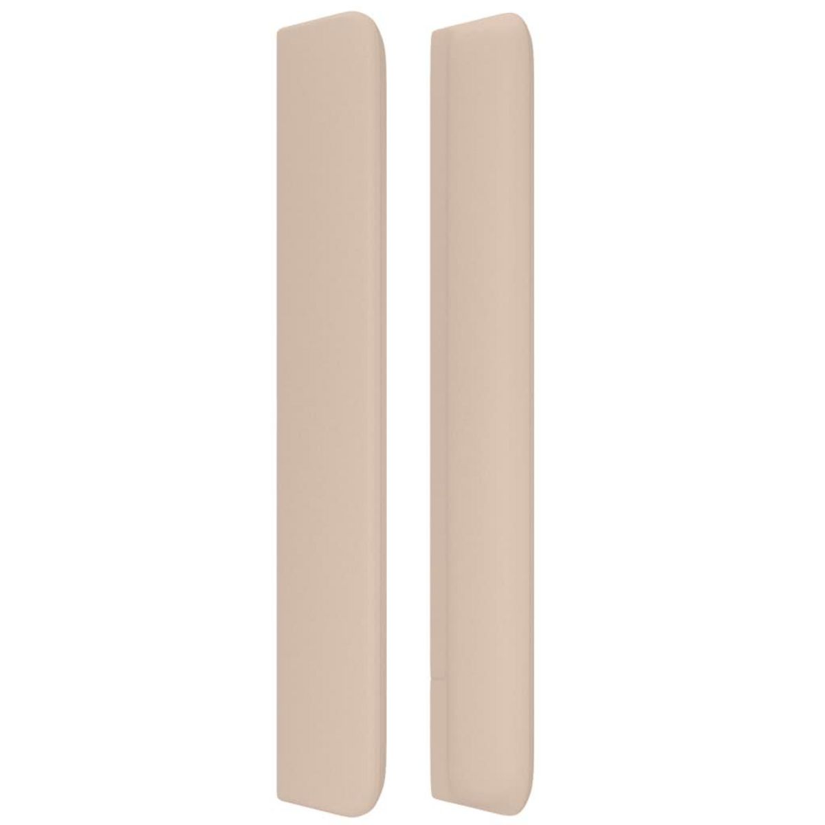 VIDAXL Tete de lit avec oreilles Cappuccino 147x16x118/128 cm