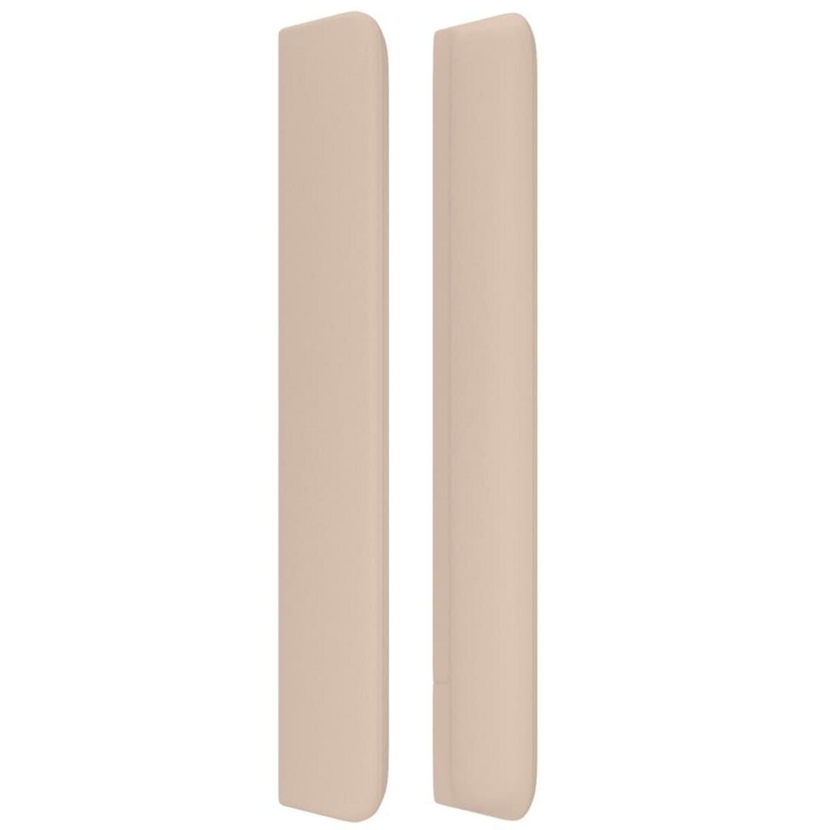 VIDAXL Tete de lit avec oreilles Cappuccino 147x16x118/128 cm