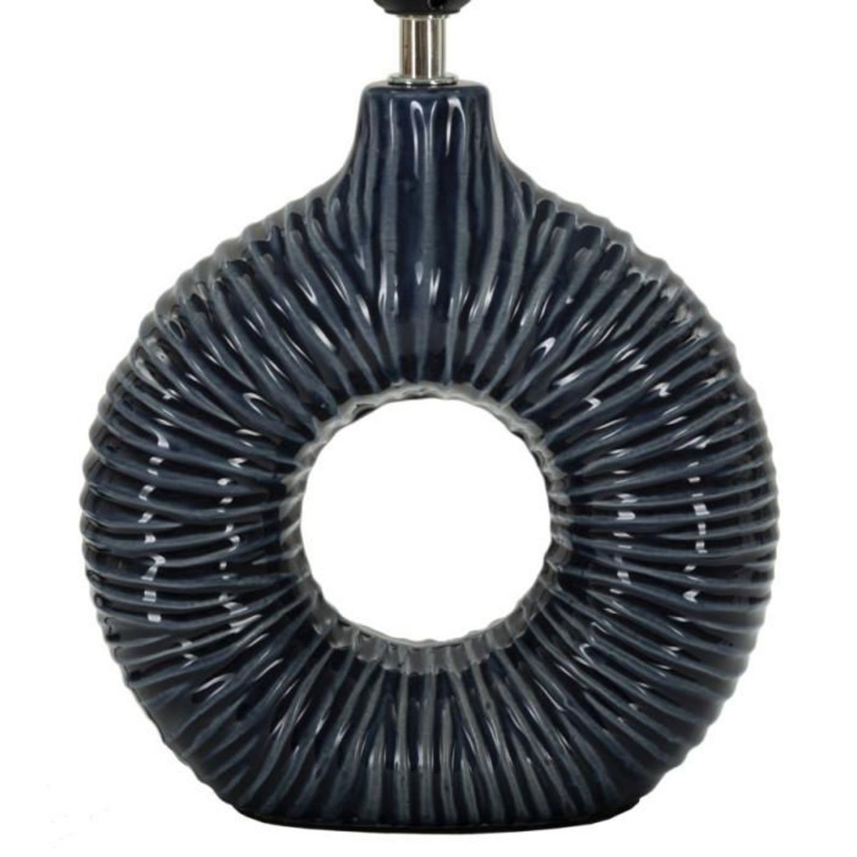 Paris Prix Lampe à Poser en Céramique  Seta  43cm Bleu