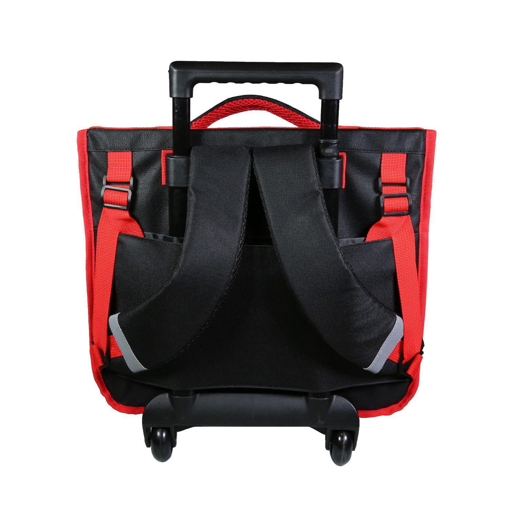 Voir la diapositive 4 : Bagtrotter BAGTROTTER Cartable à roulettes 38 cm Spiderman Noir