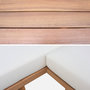 Voir la diapositive 3 : SWEEEK Salon de jardin d'angle bois d'acacia 5 places beige - Zenzu