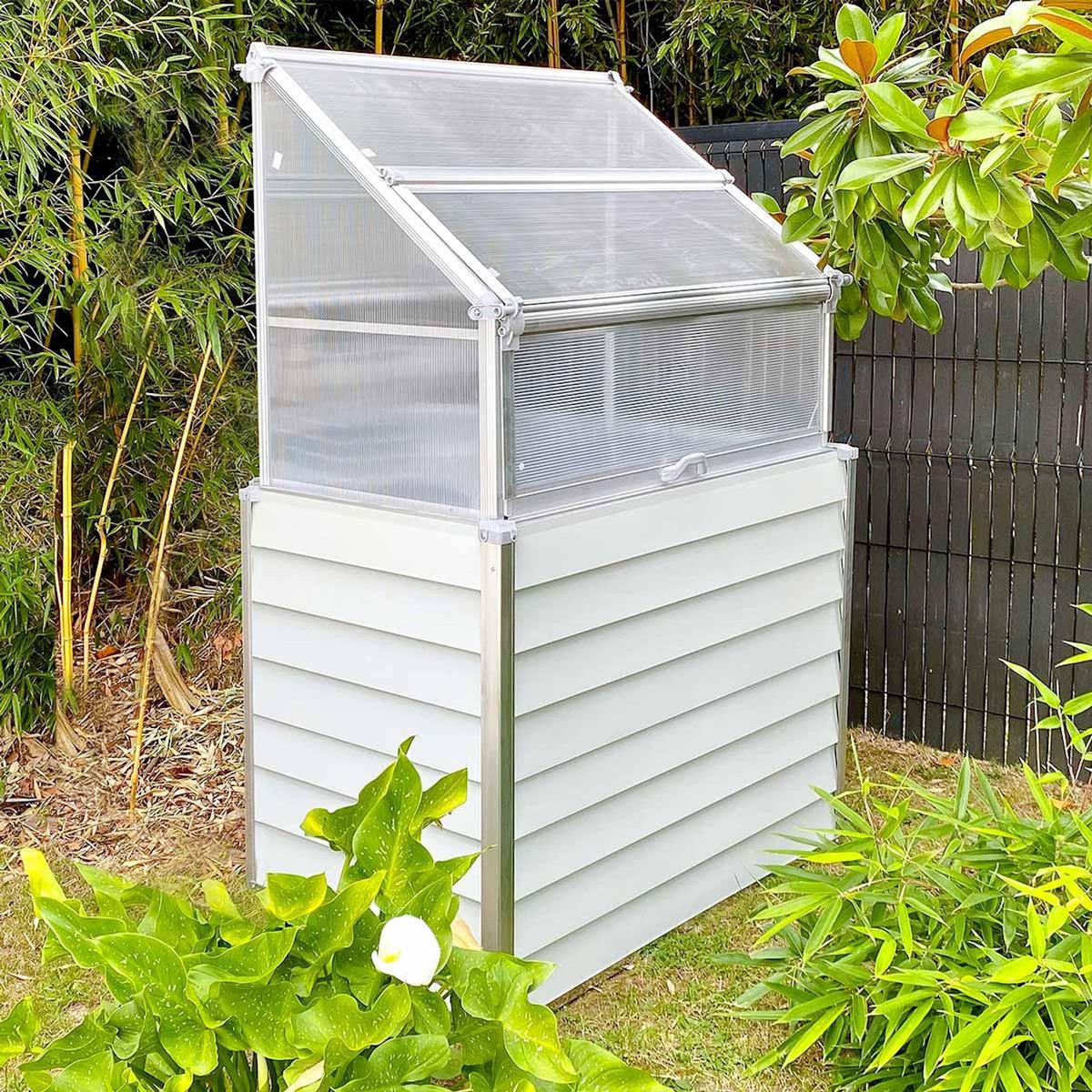 Paris Prix Mini Serre de Jardin  Sretto  166cm Blanc