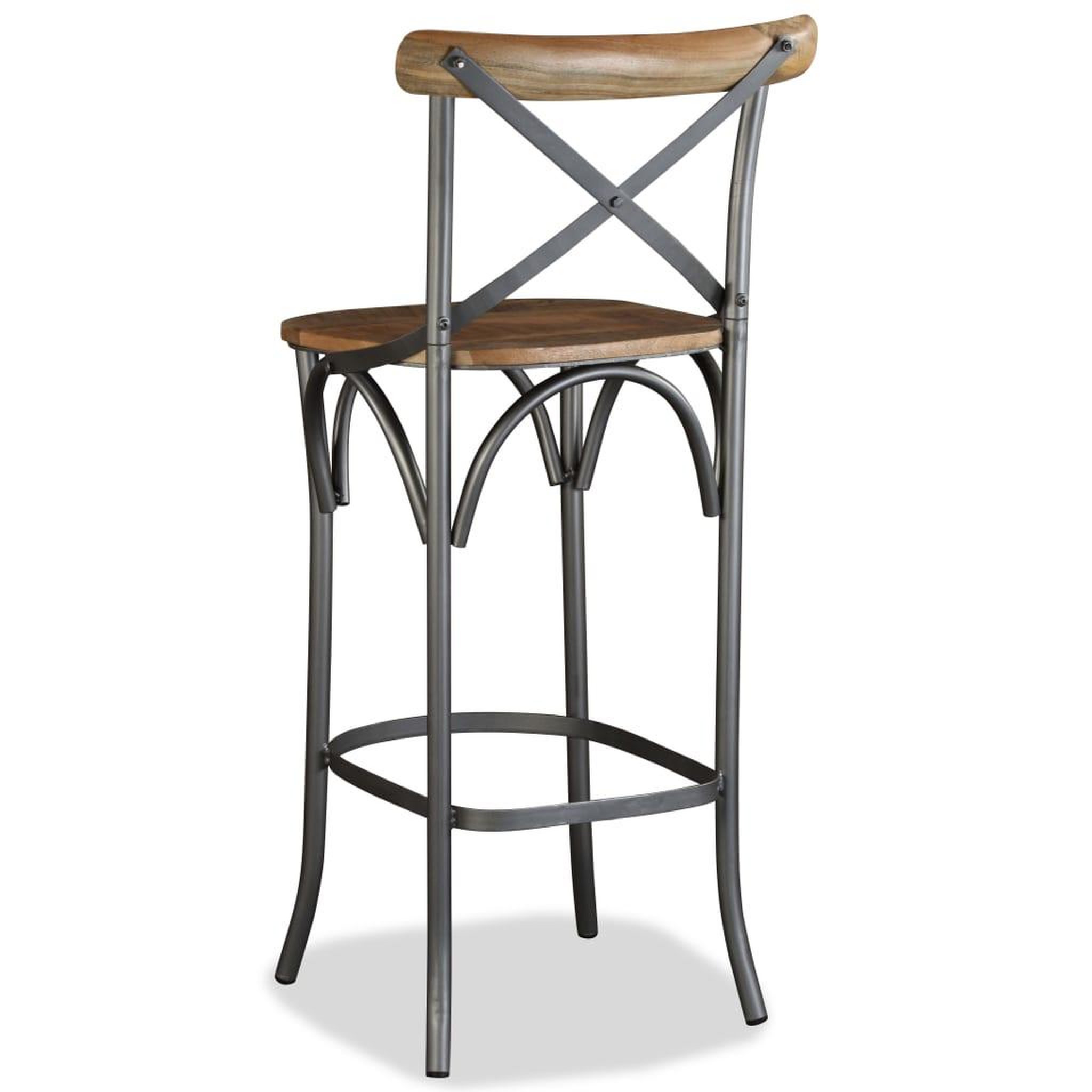Voir la diapositive 3 : VIDAXL Tabouret de bar Bois de manguier massif
