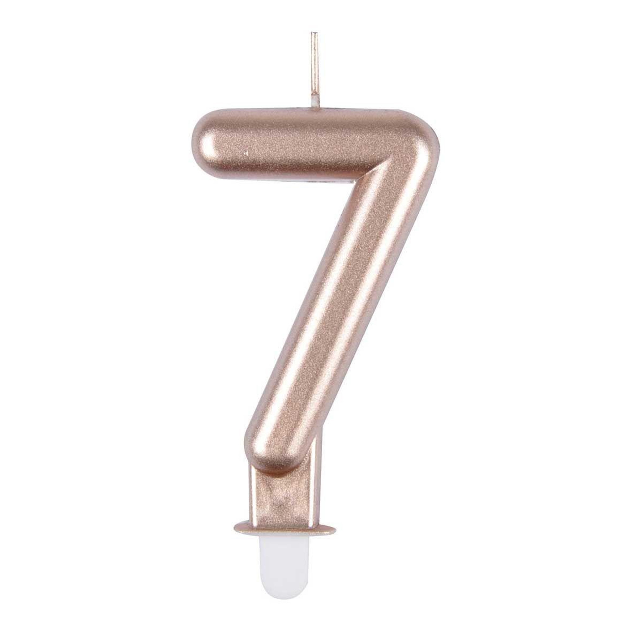 HOMEA Bougie d'Anniversaire  Chiffre 7  7cm Rose Gold
