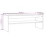 Voir la diapositive 6 : VIDAXL Table basse Chene marron 100x40x40 cm Bois d'ingenierie