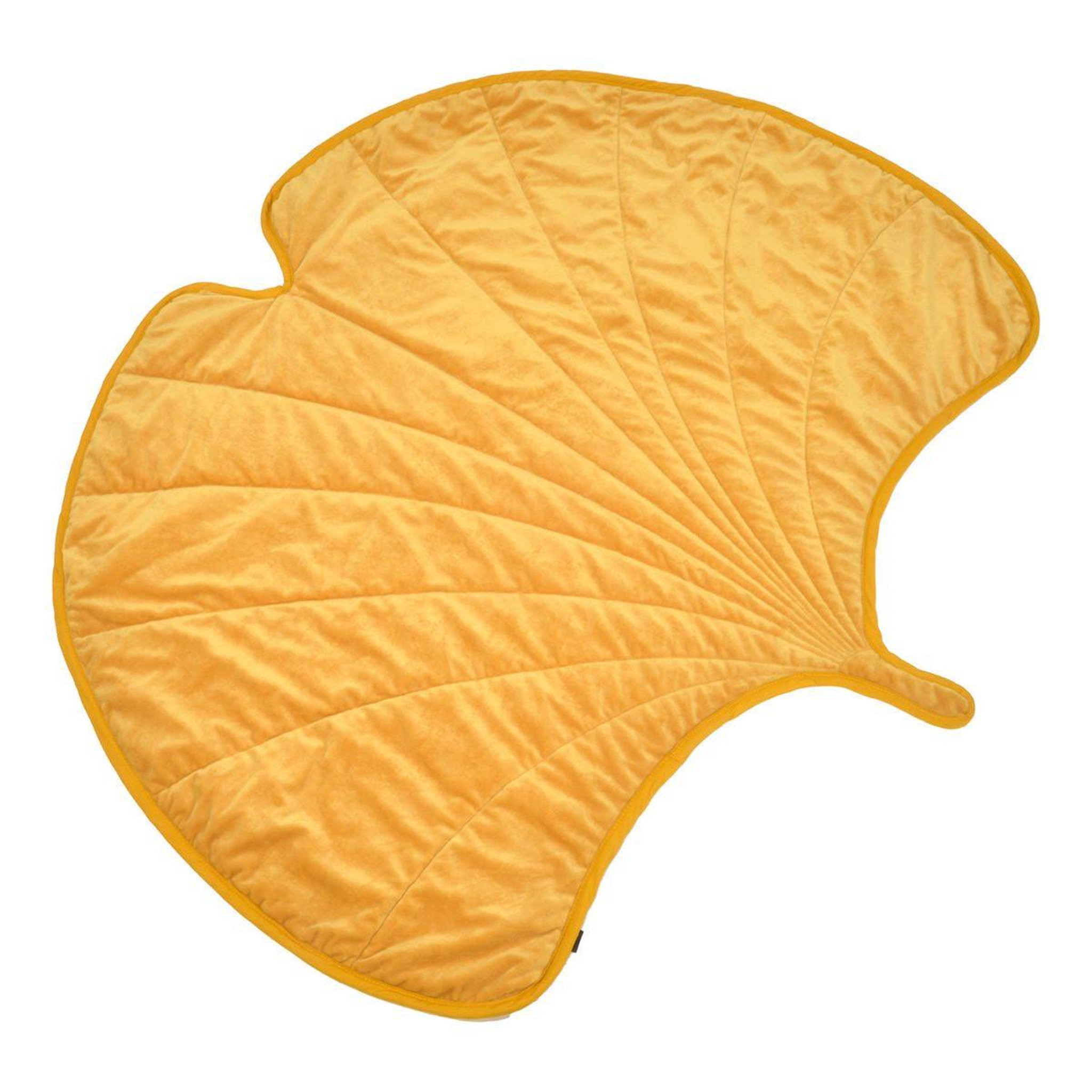 LOVE STORY Tapis nomade pour chien & chat  gingko  120cm jaune