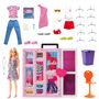 Voir la diapositive 2 : BARBIE Poupée Barbie et son méga dressing 