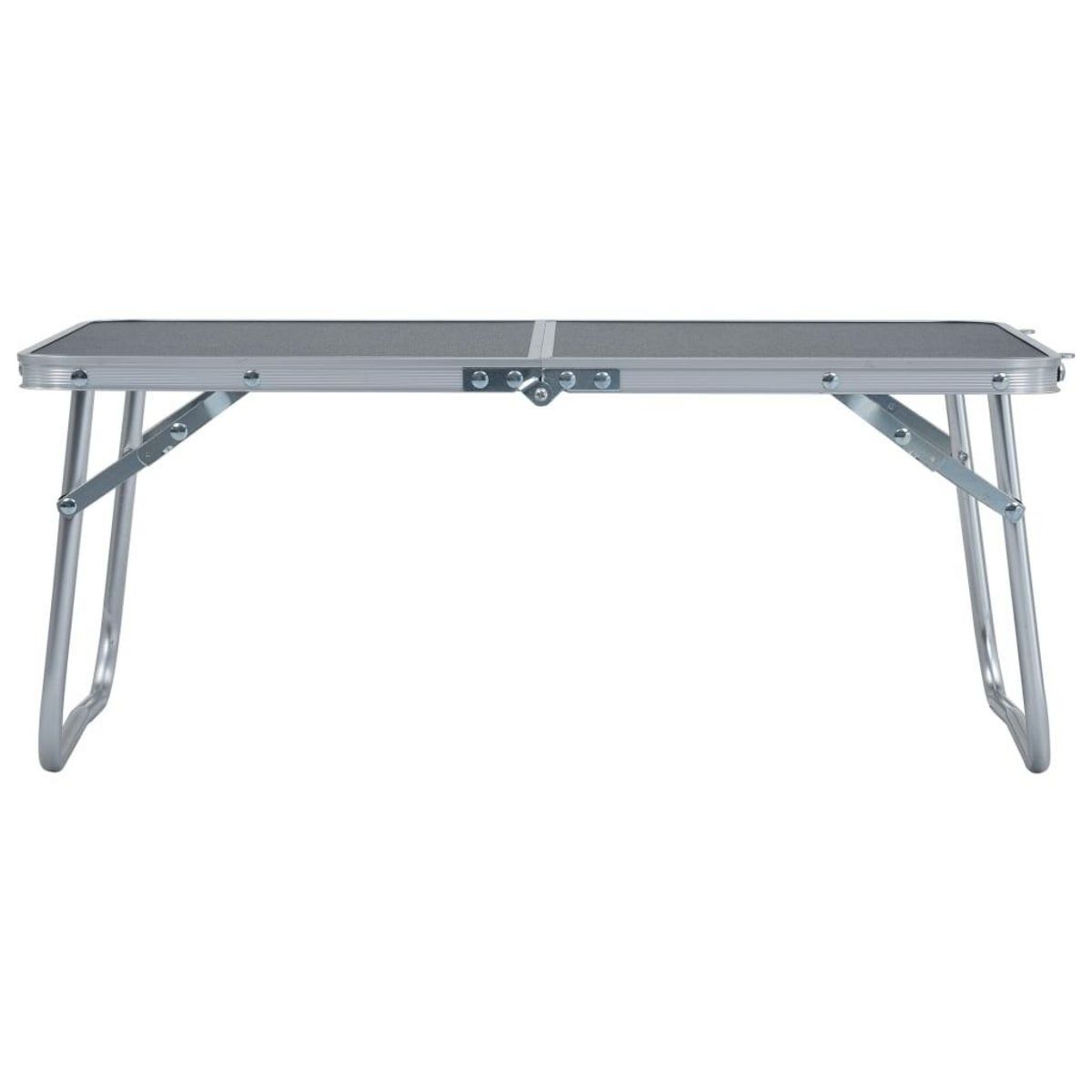 VIDAXL Table pliable de camping Gris Aluminium 60x40 cm