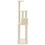 Voir la diapositive 5 : VIDAXL Arbre a chat avec griffoirs en sisal Creme 147 cm