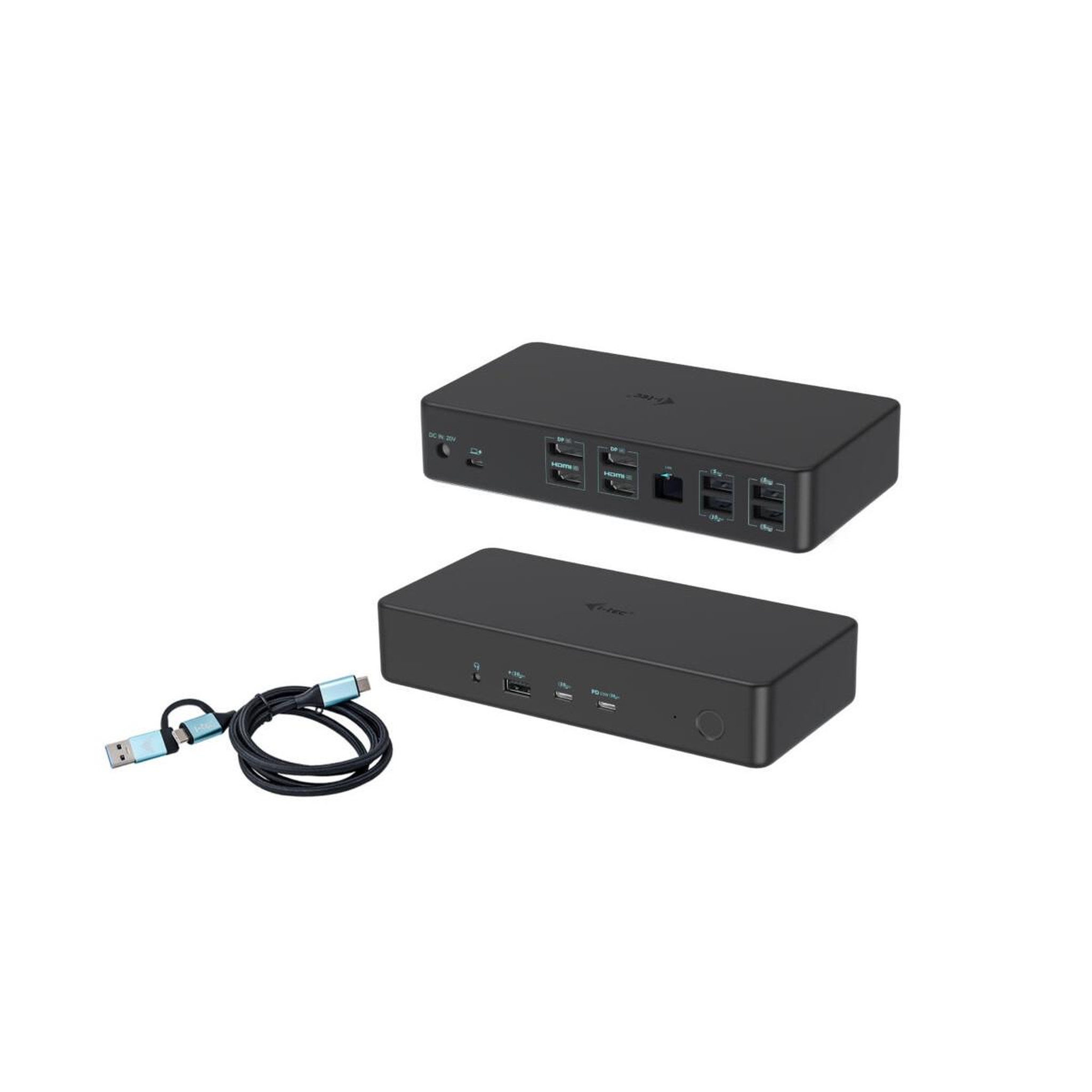 I-TEC I-tec cadual4kdockpd2it station d'accueil avec fil usb 3.2 gen 1 (3.1 gen 1) type-c noir