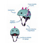 Voir la diapositive 3 : Micro Casque velo et trottinette dragon 3D taille M