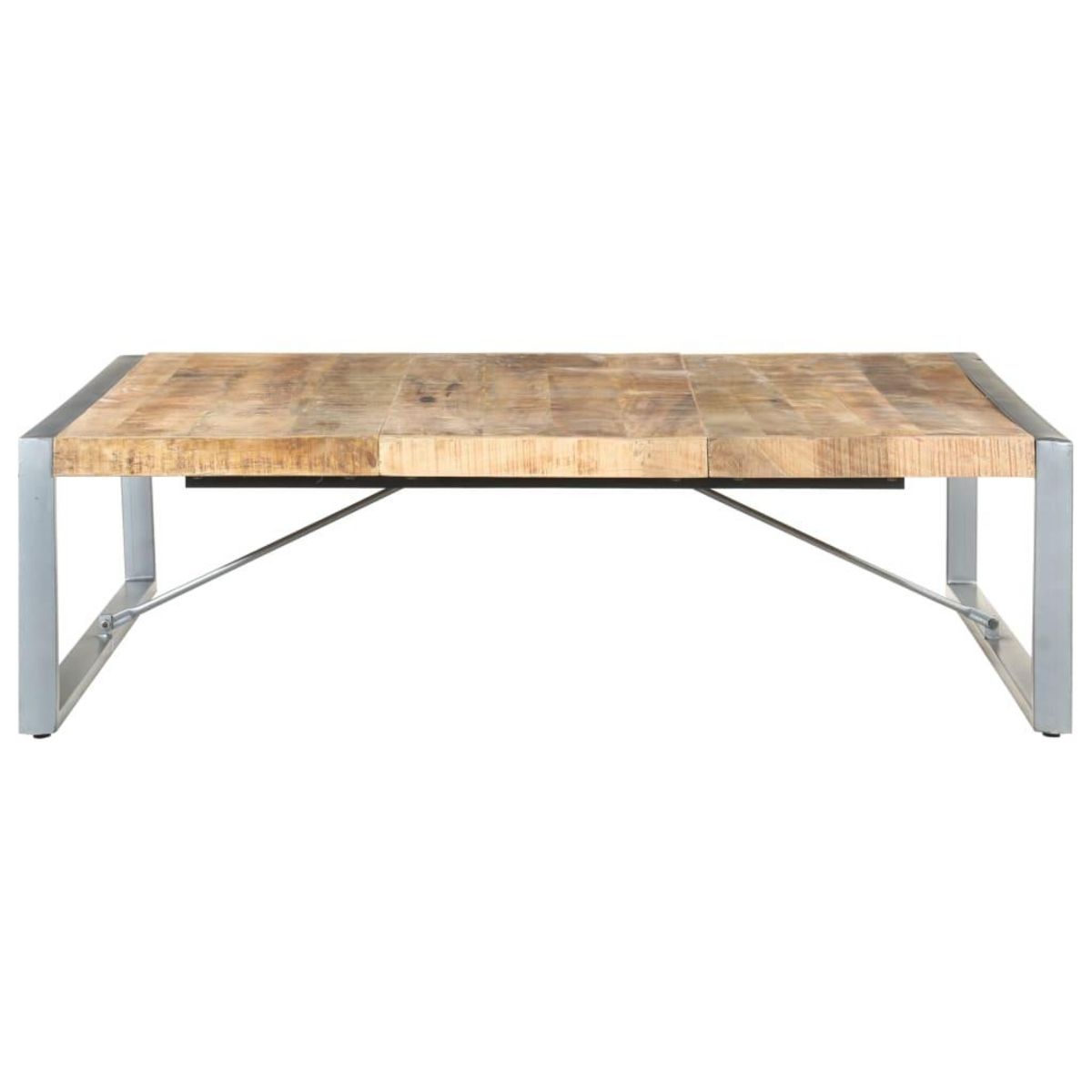 VIDAXL Table basse 140x140x40 cm Bois de manguier brut