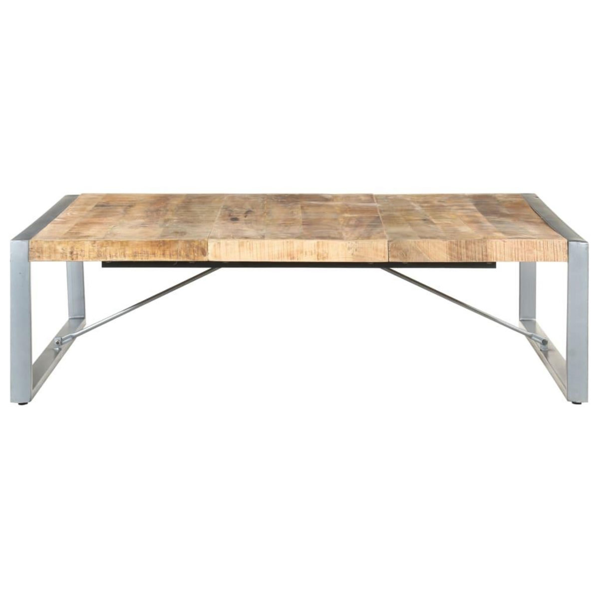 VIDAXL Table basse 140x140x40 cm Bois de manguier brut
