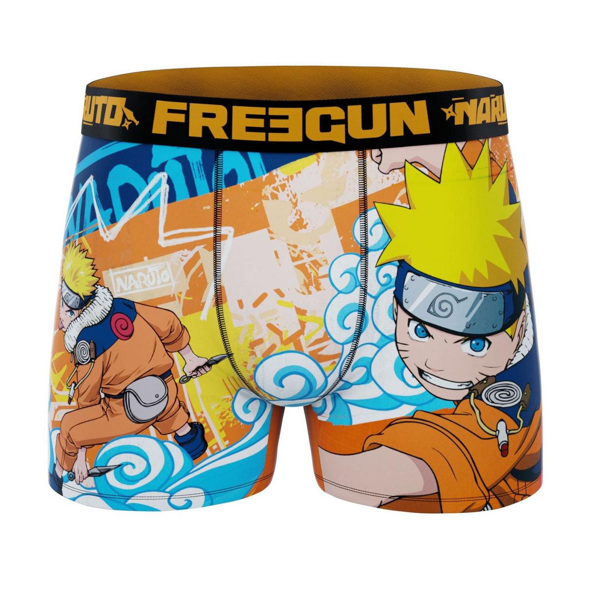 FREEGUN Lot de 3 boxers homme Naruto Classic