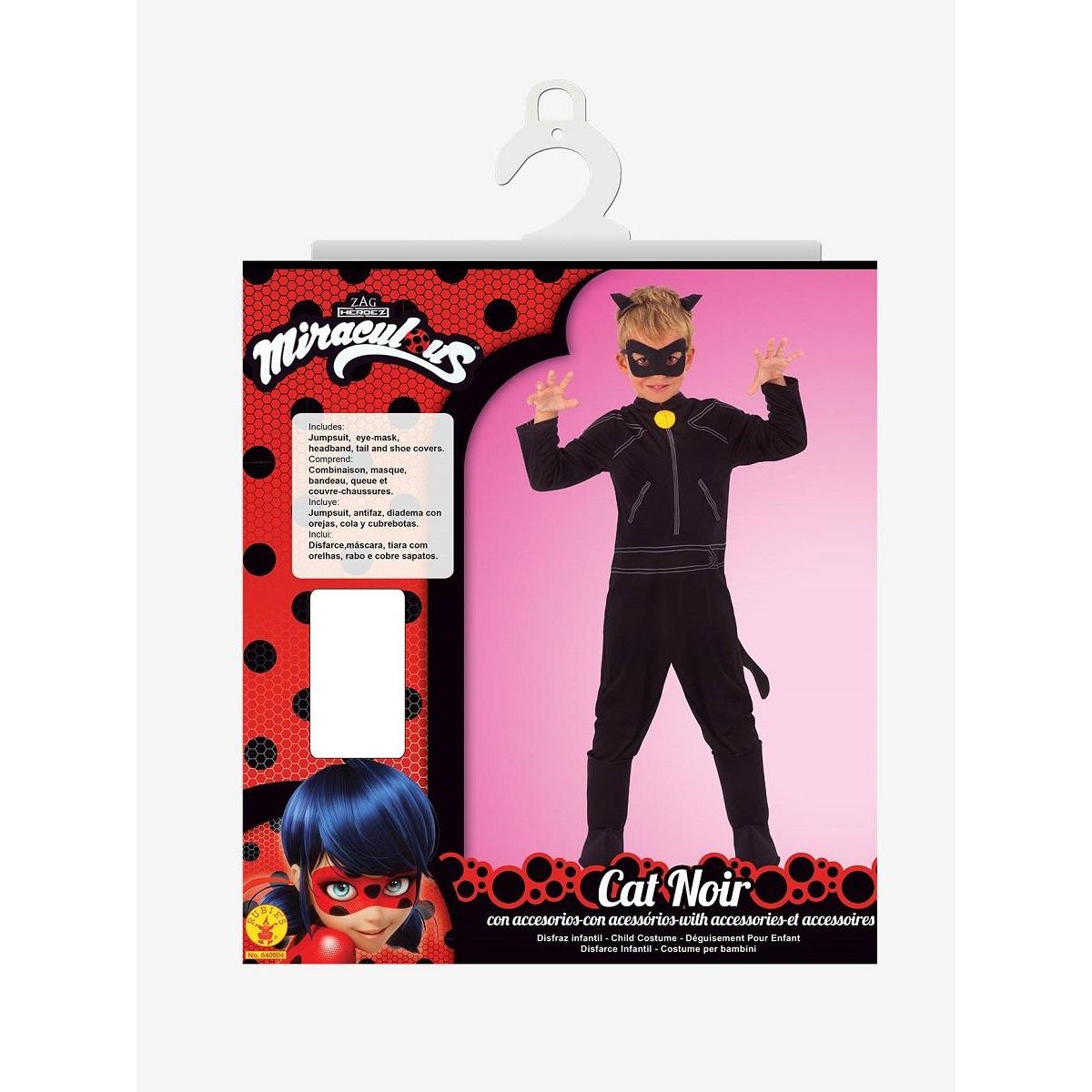 RUBIES Déguisement Chat noir Taille M - Miraculous Ladybug
