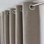 Voir la diapositive 5 : TOILINUX Rideau aspect chenillé - 140 x 240 cm - Taupe