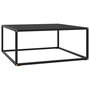 Voir la diapositive 1 : VIDAXL Table basse Noir avec verre noir 80x80x35 cm