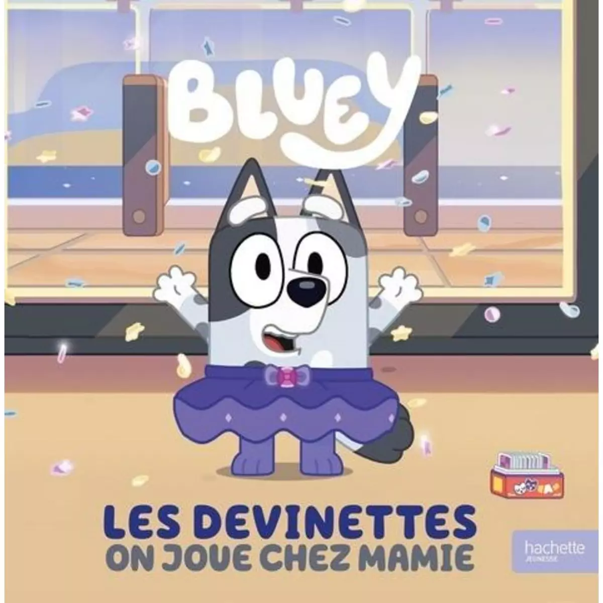  BLUEY : LES DEVINETTES. ON JOUE CHEZ MAMIE, Hachette Jeunesse