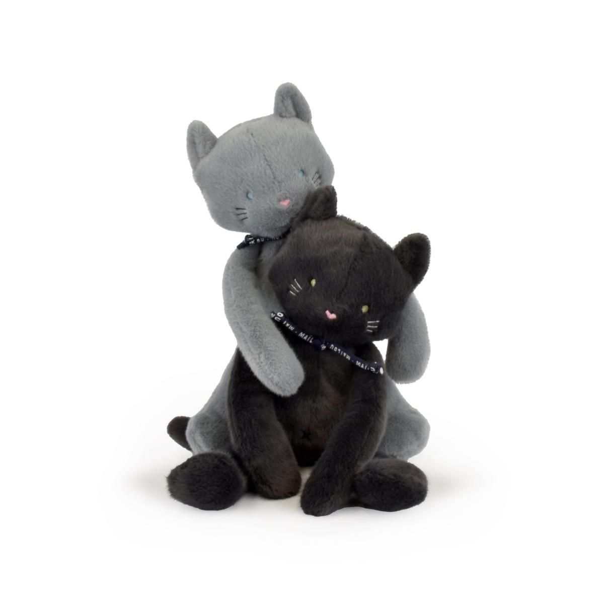 MAILOU Peluche Chat Meloe - 37 cm Anthracite MA0260
