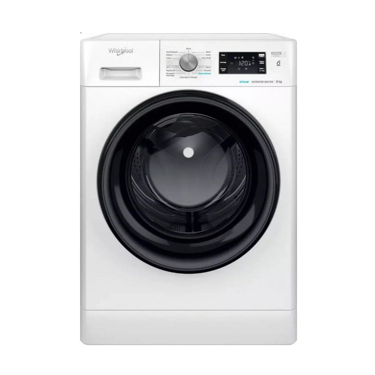 Whirlpool Lave-linge frontal 8kg 1400 tours/min - FFB8489BVFR