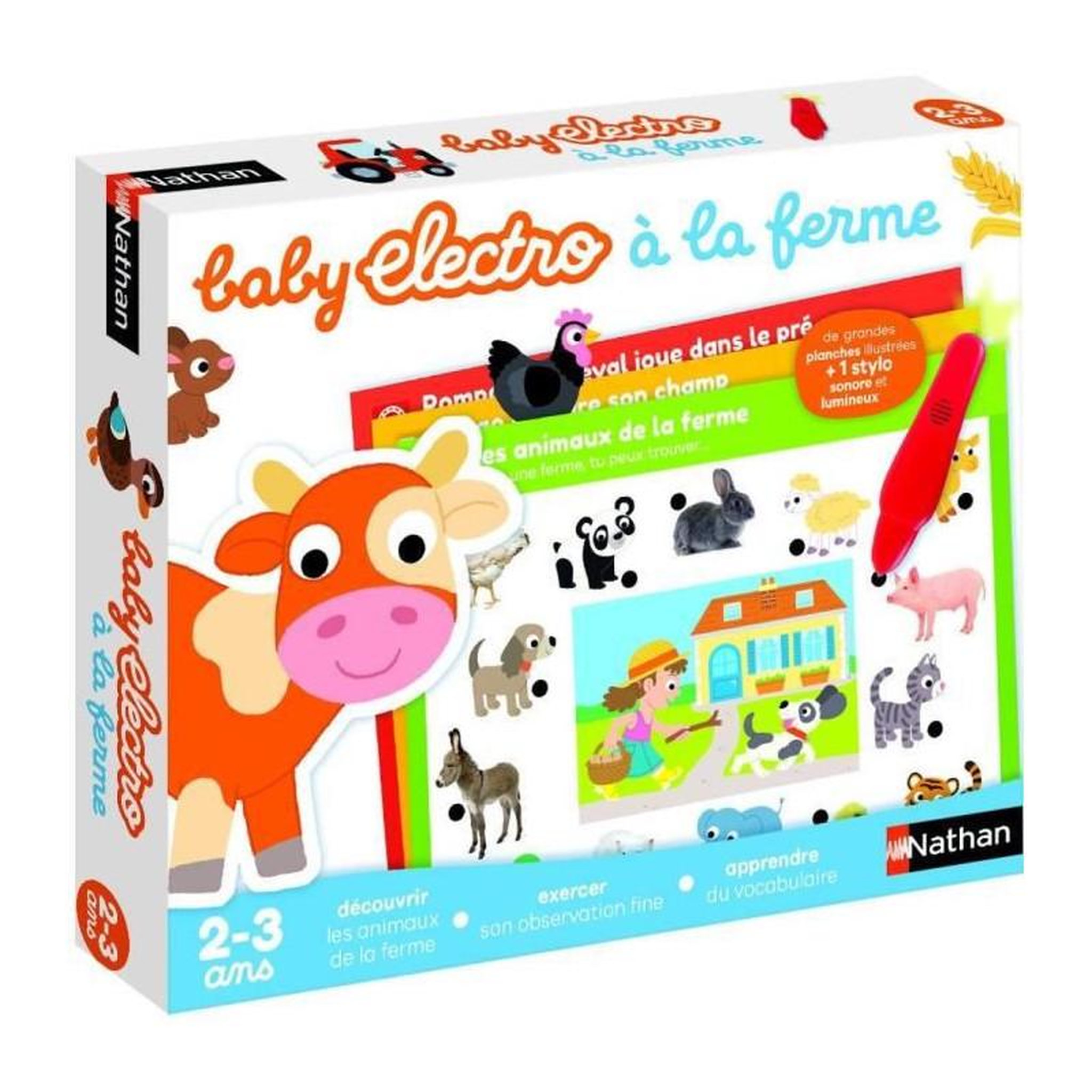Voir la diapositive 3 : Nathan Nathan Baby Electro - Animaux de la ferme, jeu electronique