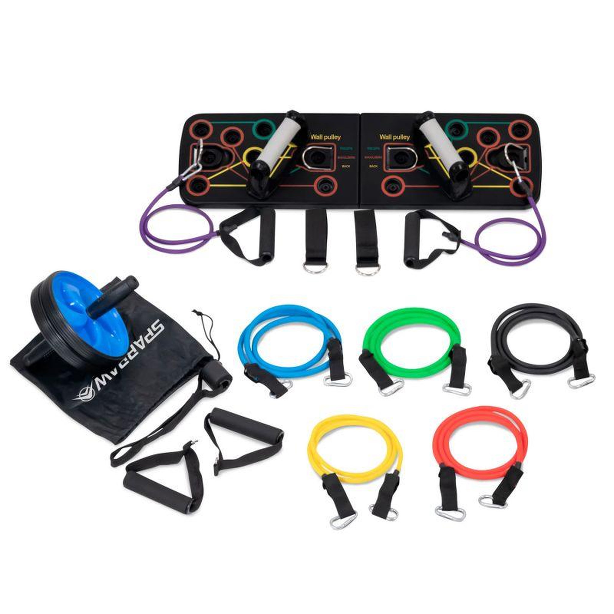 Voir la diapositive 1 : SPARRAW Kit de renforcement musculaire poids du corps SPORTLY