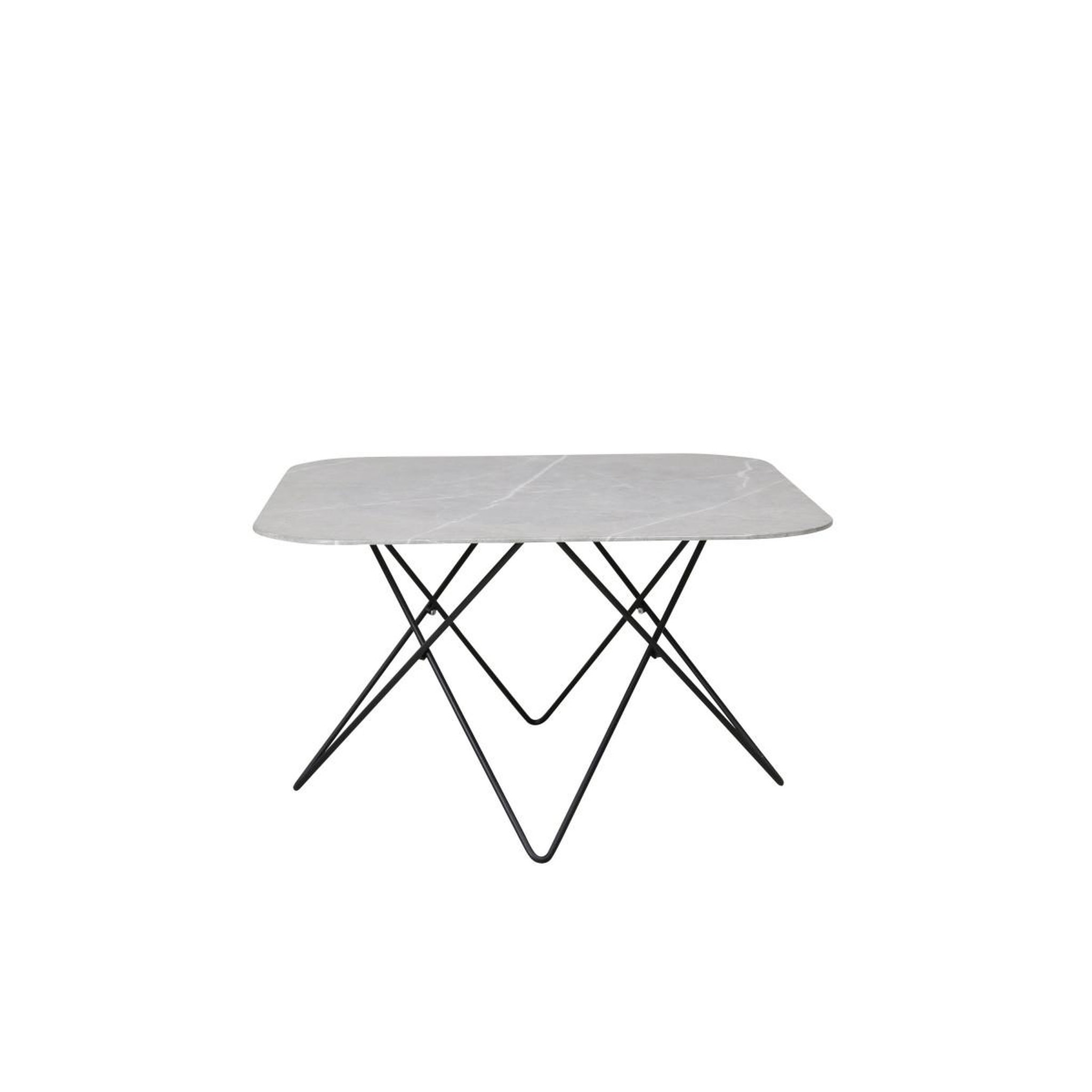 Voir la diapositive 2 : Paris Prix Table basse en verre marbré  tristar  80cm gris
