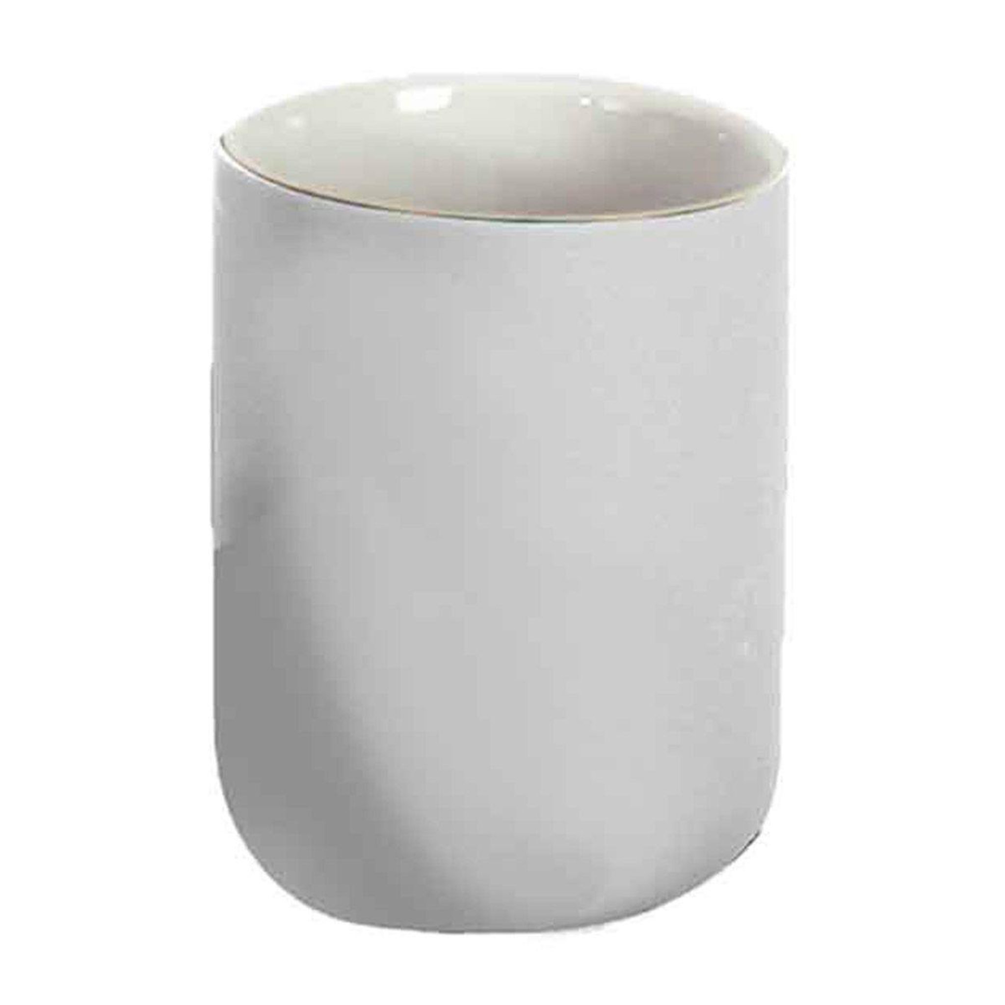 Douceur d'Intérieur Gobelet brosse à dents  mambo  9cm blanc