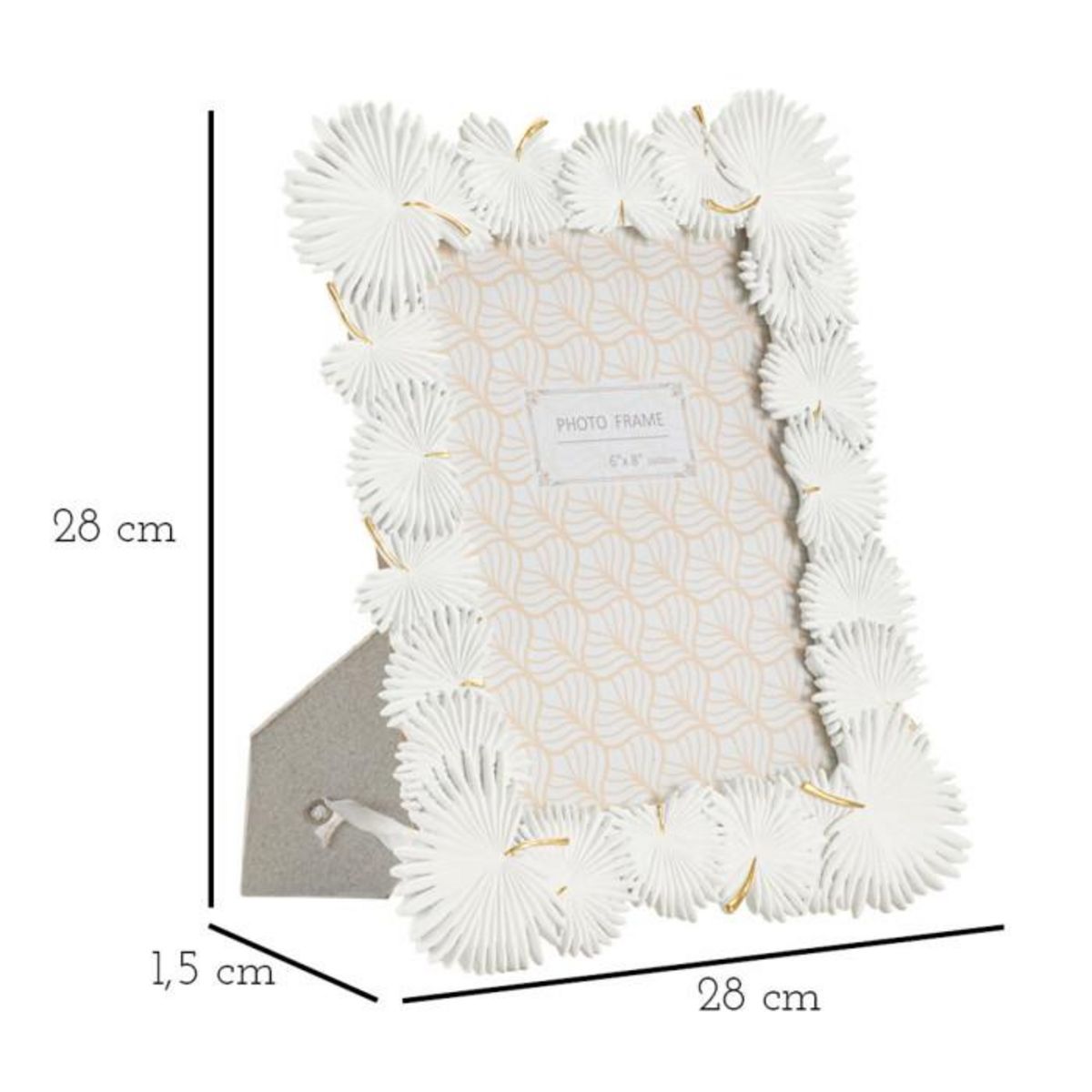 Paris Prix Cadre Photo Déco  Feuilles de Palmier  15x20cm Blanc