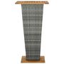 Voir la diapositive 5 : VIDAXL Ensemble de bar de jardin 5 pcs et coussins Resine tressee Gris