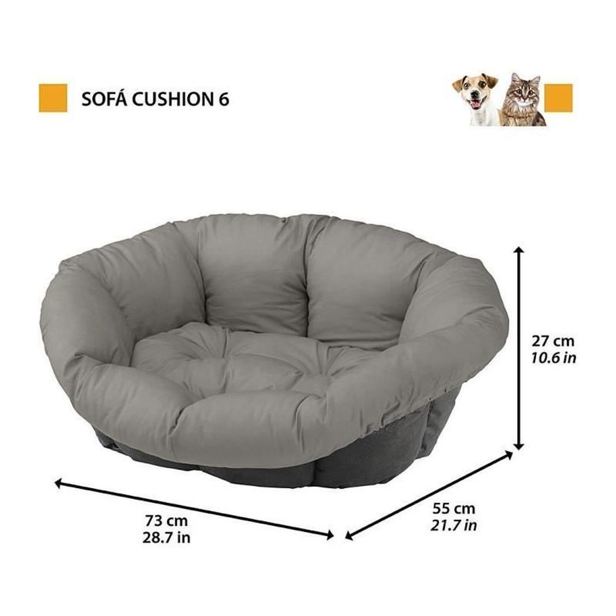 Voir la diapositive 5 : Ferplast Coussin - FERPLAST - SOFA 6 - Motif 1