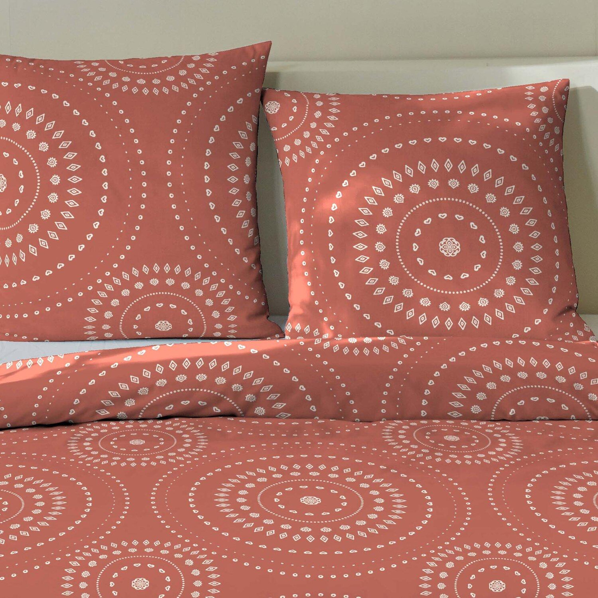 Voir la diapositive 3 : Home collection Parure housse de couette 100 %coton 57 zalya