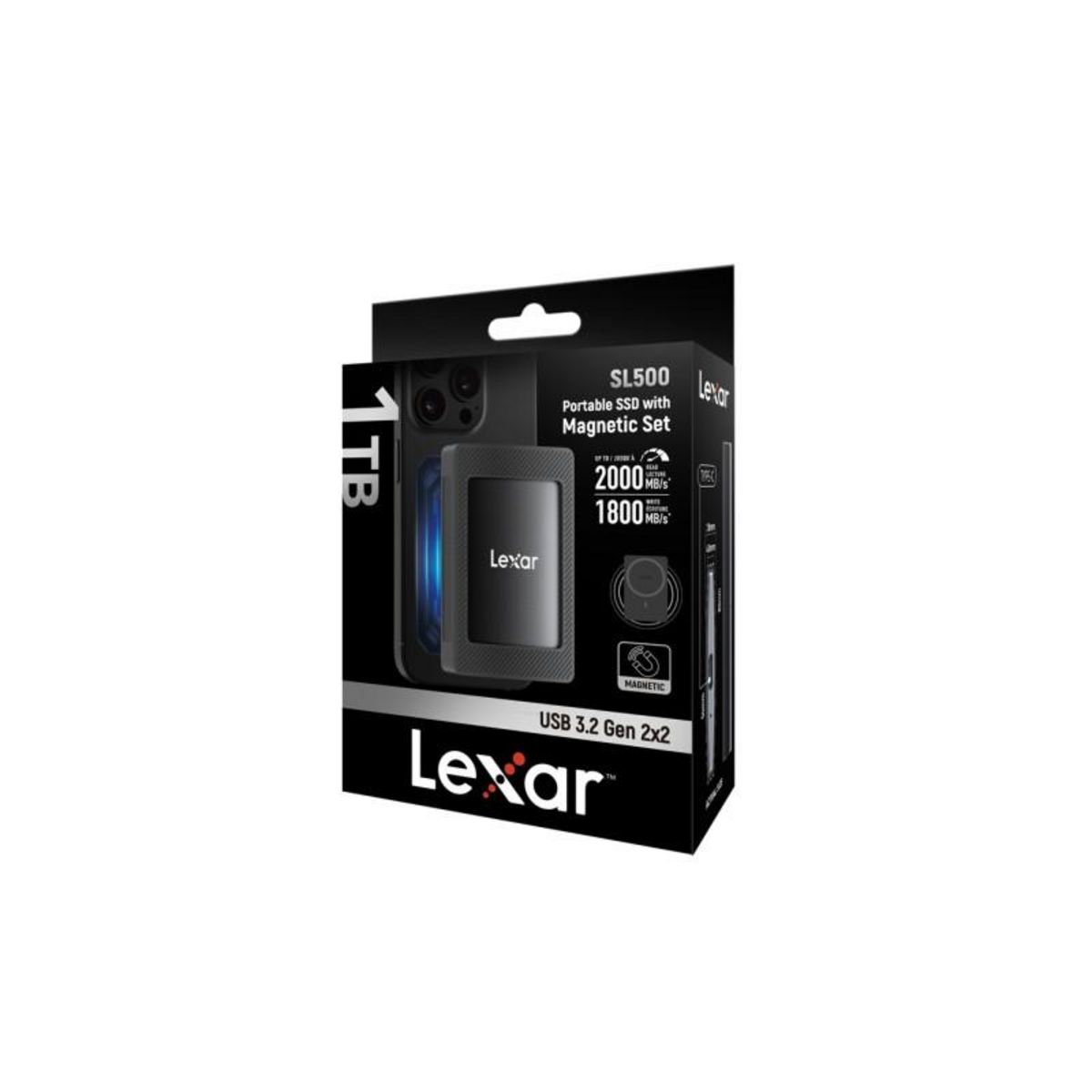 Lexar SSD externe Lexar 1TO SL500 ETUI MAGNETIQUE