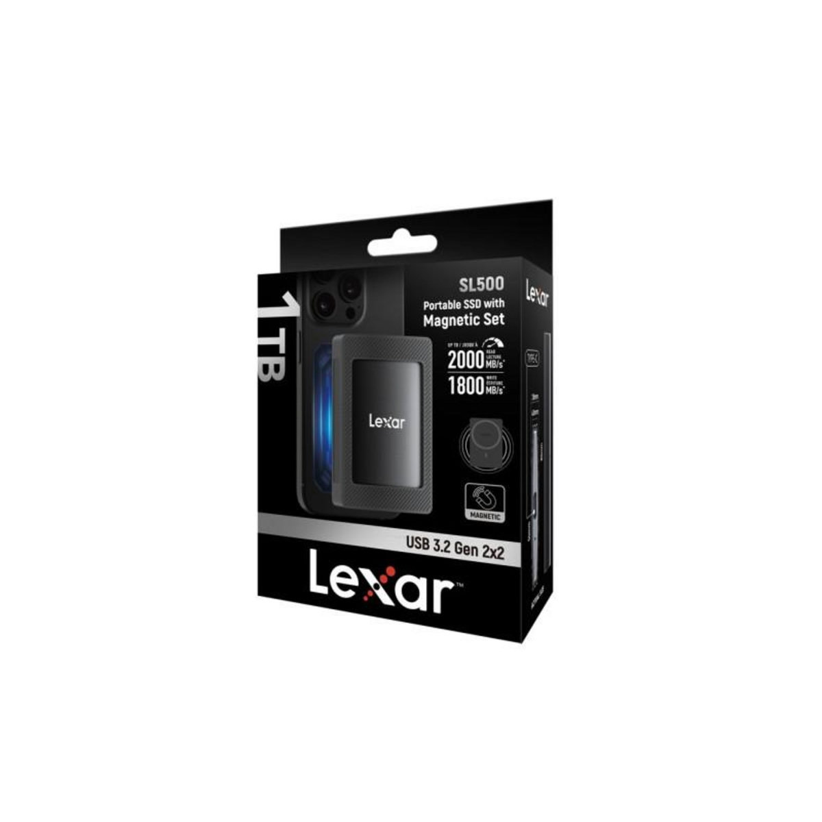 Lexar SSD externe Lexar 1TO SL500 ETUI MAGNETIQUE