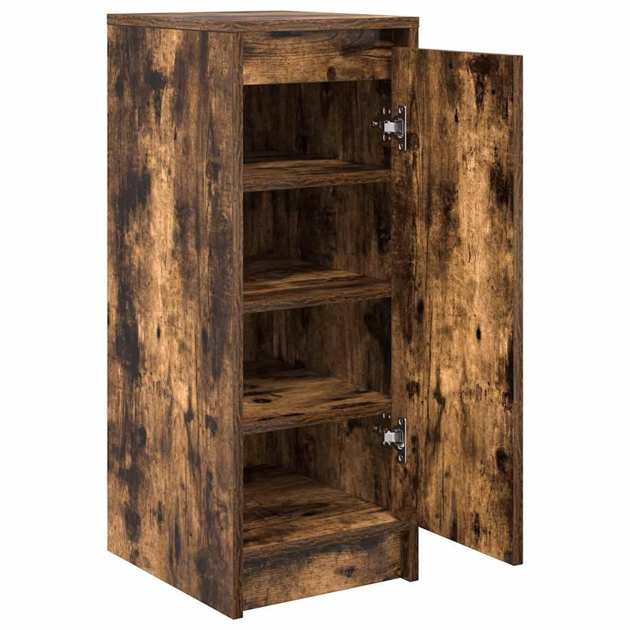 Voir la diapositive 5 : VIDAXL Armoire a chaussures chene fume 29,5x34x76 cm bois d'ingenierie