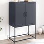 Voir la diapositive 1 : VIDAXL Buffet haut anthracite 68,5x38,5x107 cm acier