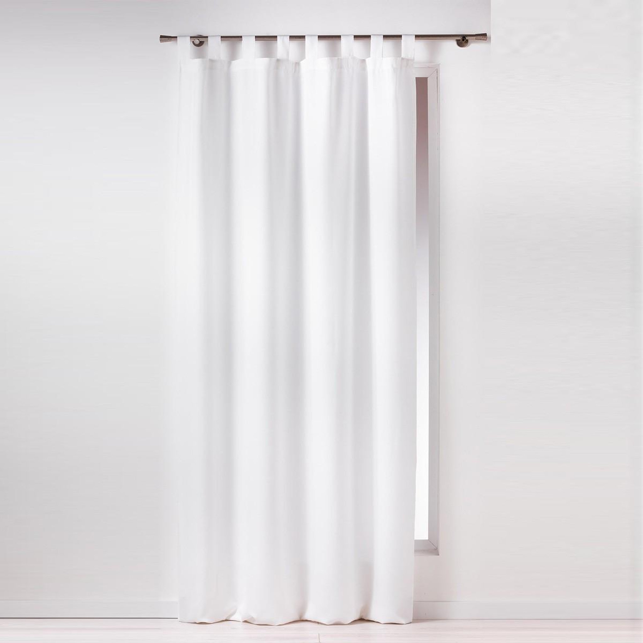 Douceur d'Intérieur Rideau à passants  essentiel  140x260cm blanc